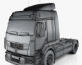 Renault Premium Route Tractor Truck 2014 3d model wire render