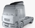 Renault Premium Route Camion Trattore 2006 Modello 3D clay render