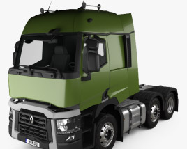 Renault T 트랙터 트럭 2016 3D 모델 