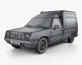 Renault Express 1991 3Dモデル wire render