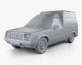 Renault Express 1991 3Dモデル clay render