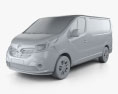 Renault Trafic Panel Van 2017 3d model clay render