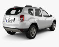 Renault Duster 2013 3D 모델  back view