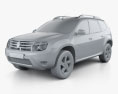 Renault Duster 2013 3D模型 clay render