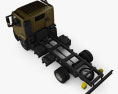 Renault D 7.5 Chassis Truck with HQ interior 2016 3d model top view