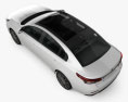 Renault Latitude 2016 3D模型 顶视图