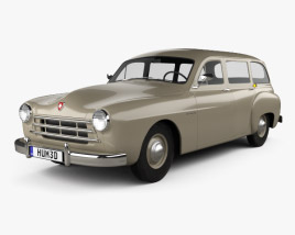 Renault Fregate wagon 1956 3D model