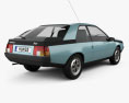 Renault Fuego 1980 3d model back view