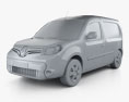 Renault Kangoo Van 2017 Modello 3D clay render