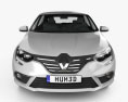 Renault Megane Fließheck 2016 3D-Modell Vorderansicht
