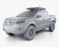 Renault Alaskan Concept 2015 3d model clay render