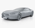 Renault Coupe C 2016 3d model clay render