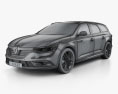 Renault Talisman estate 2019 3D 모델  wire render