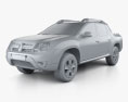 Renault Duster Oroch 2018 3D модель clay render