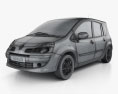Renault Grand Modus 2012 3d model wire render