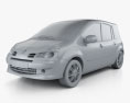 Renault Grand Modus 2012 3d model clay render