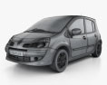 Renault Modus 2012 Modello 3D wire render