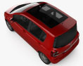 Renault Modus 2012 Modello 3D vista dall'alto