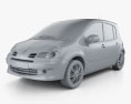 Renault Modus 2012 Modello 3D clay render
