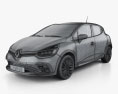 Renault Clio RS 5 portes hatchback 2016 Modèle 3d wire render