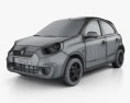 Renault Pulse 2017 3d model wire render