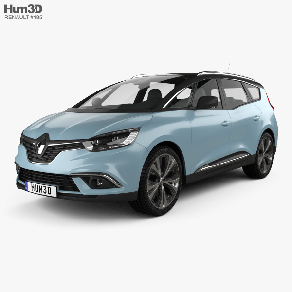 Renault Grand Scenic Dynamique S Nav 2020 3D-Modell
