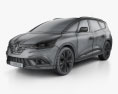 Renault Grand Scenic Dynamique S Nav 2020 3d model wire render