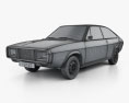 Renault 15 1971 3D-Modell wire render