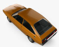 Renault 15 1971 3D模型 顶视图