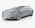 Renault Symbioz Concept 2017 3d model clay render