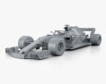 Renault R.S.18 1995 3Dモデル clay render