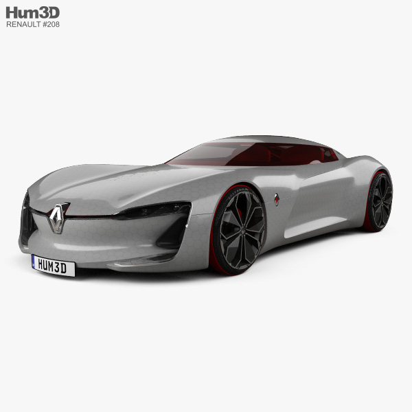 Renault Trezor with HQ interior 2019 3D model