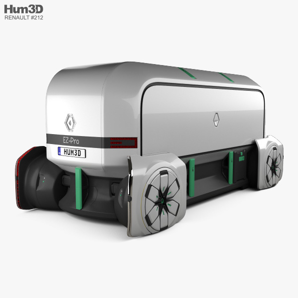 Renault EZ-PRO autonomous 2020 3D 모델 