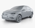 Renault Arkana Concept 2021 3d model clay render