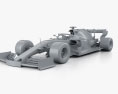 Renault R.S.19 F1 2021 3d model clay render