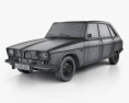 Renault 16 1965 3Dモデル wire render