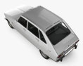 Renault 16 1965 3D模型 顶视图