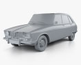 Renault 16 1965 3D-Modell clay render