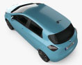 Renault Zoe 2022 3d model top view