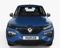 Renault Kwid 2022 Modello 3D vista frontale