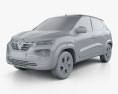 Renault Kwid 2022 3d model clay render