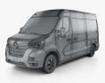 Renault Master L2H2 Panel Van 2020 3d model wire render