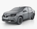 Renault Logan Stepway City CIS-spec 2020 Modelo 3d wire render