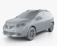 Renault Sandero Stepway Latam-spec 2022 3Dモデル clay render
