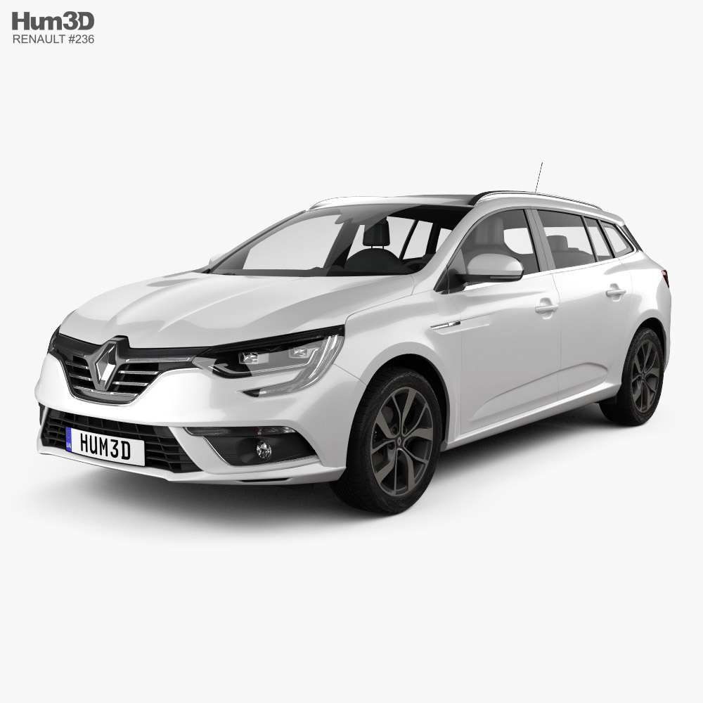 Renault Megane estate 2021 3D 모델 