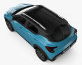 Renault Kiger 2022 3d model top view
