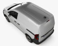 Renault Kangoo Van 2022 3D-Modell Draufsicht
