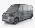 Renault Master Panel Van L3H2 2022 3d model wire render