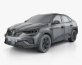 Renault Arkana RS-Line 2022 3d model wire render