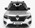 Renault Kangoo 2022 3D模型 正面图